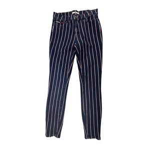Tommy Hilfiger High Rise Legging Stripe Pants Size 12 Denim Jeans Women's